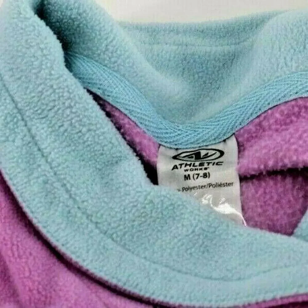 Old Navy Purple Fleece Athletic Pullover Sweatshirt Kid’s Youth Size Medium